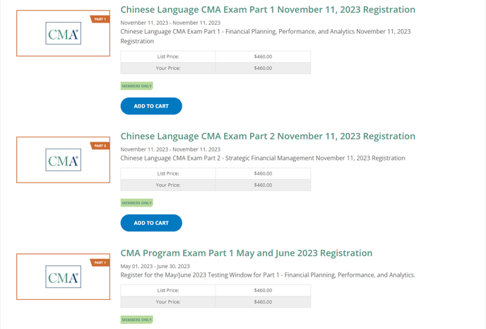 CMA Exam Registration