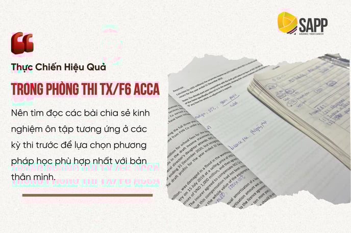 Kinh nghiệm thi TX/F6 ACCA - 1